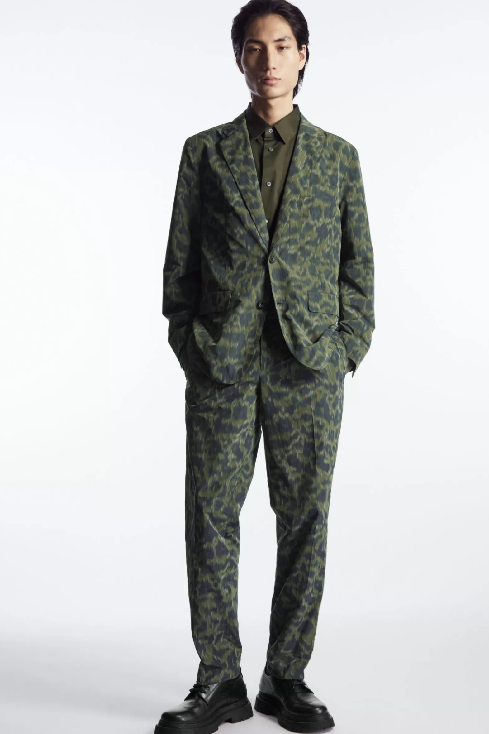 COS ANIMAL-JACQUARD TROUSERS - STRAIGHT