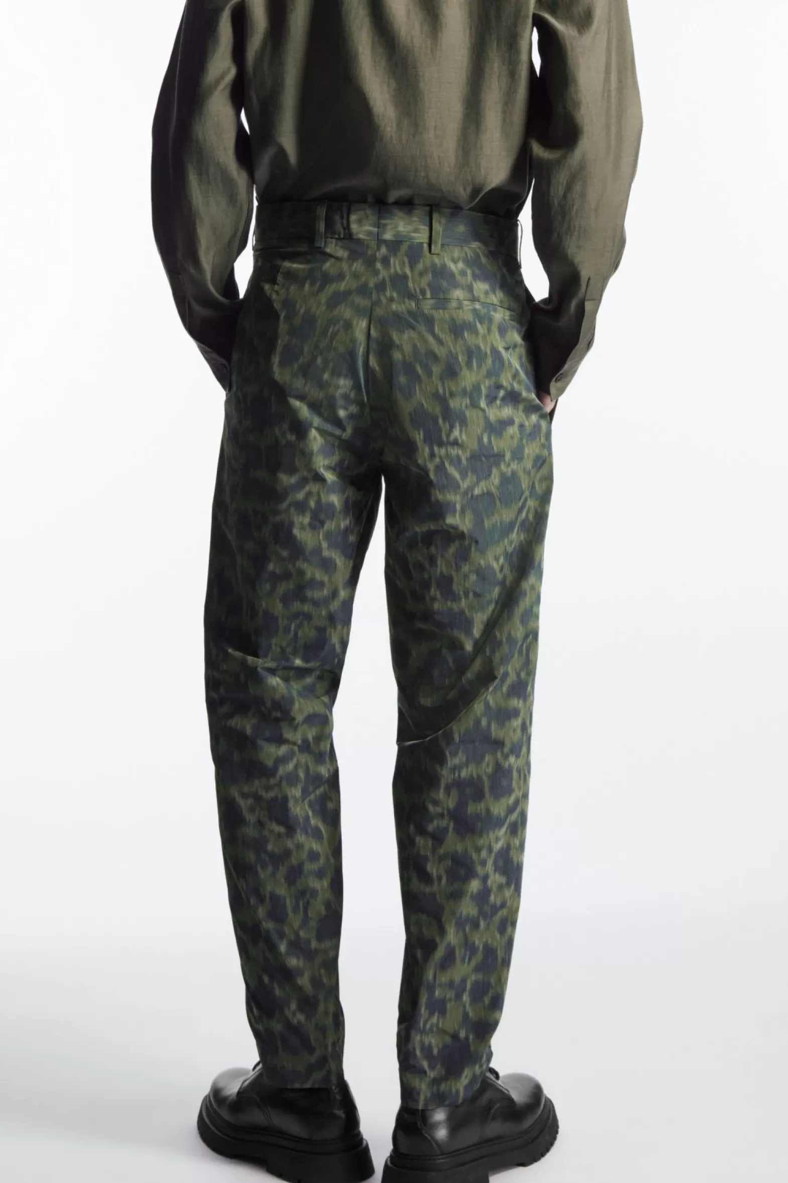 COS ANIMAL-JACQUARD TROUSERS - STRAIGHT