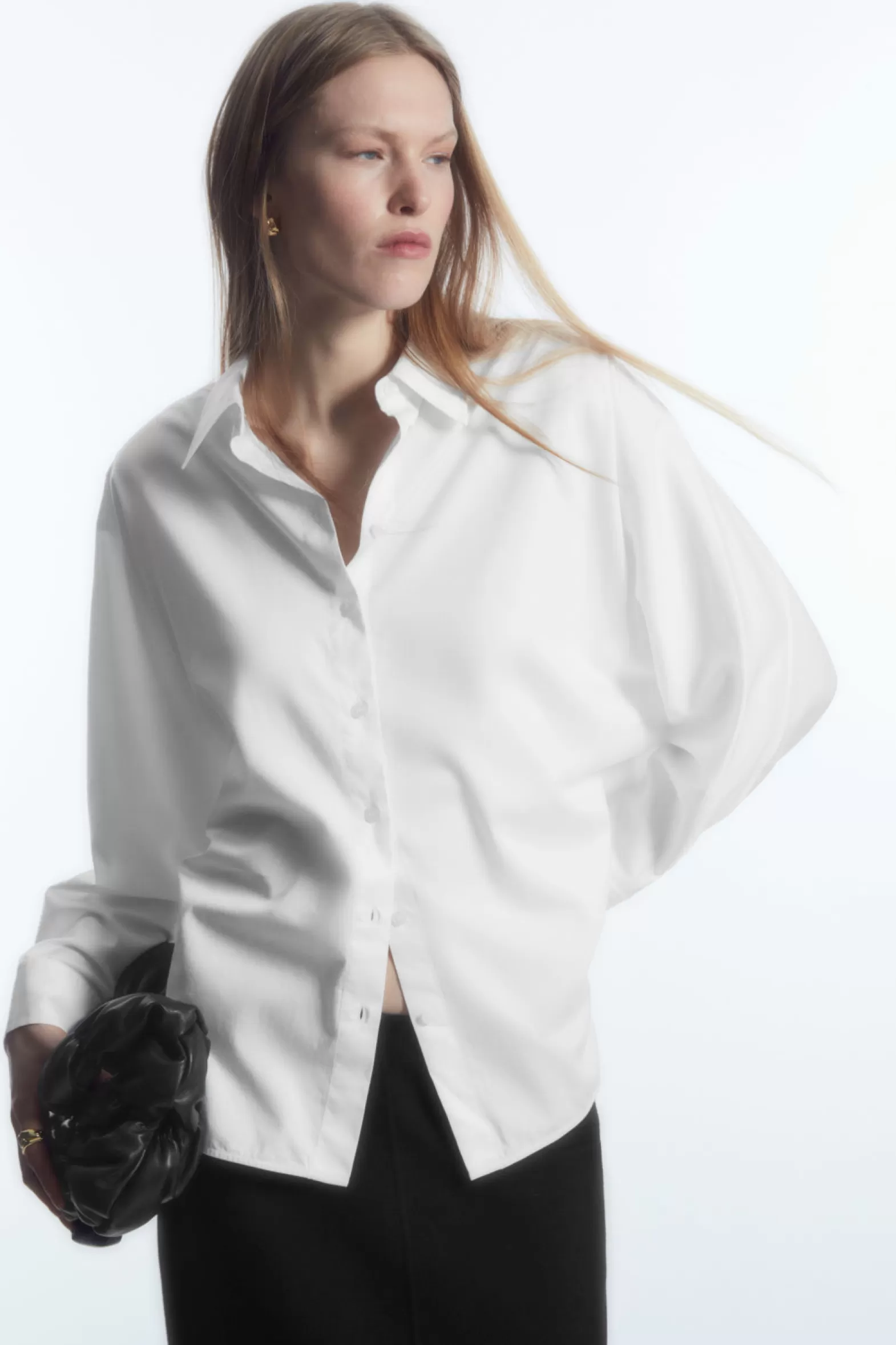 COS BATWING-SLEEVE TWILL SHIRT