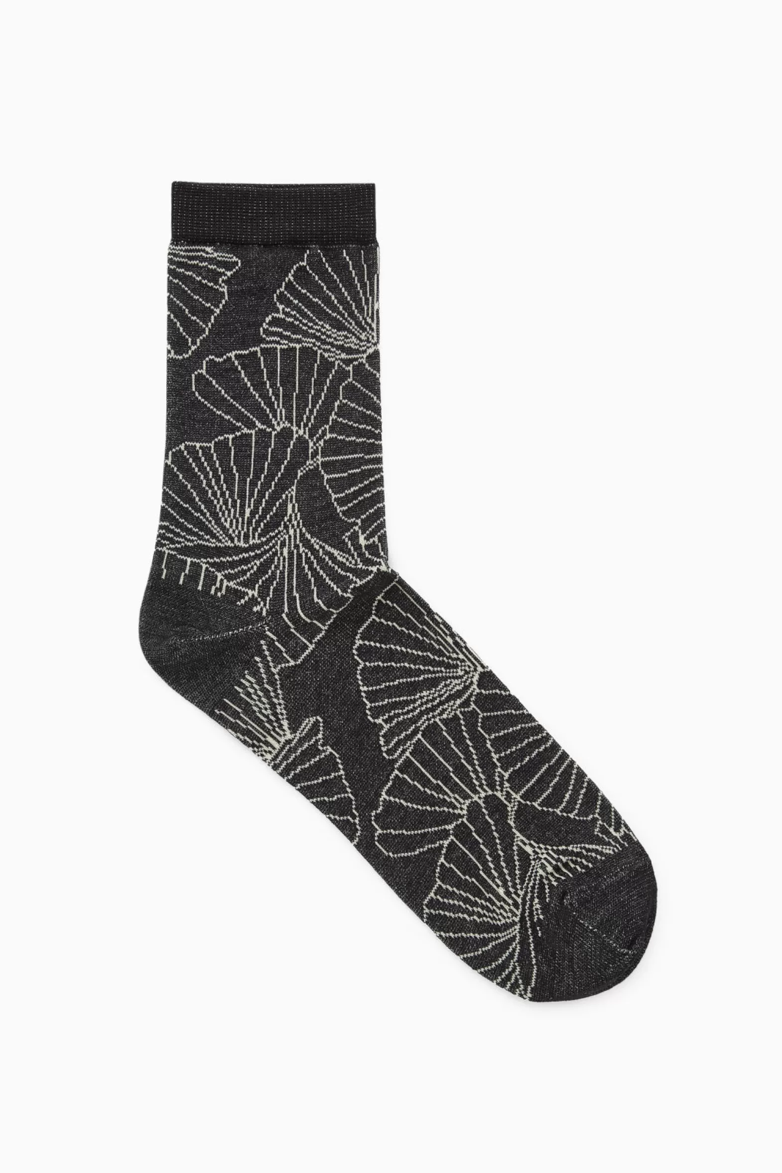 COS COTTON-BLEND JACQUARD SOCKS