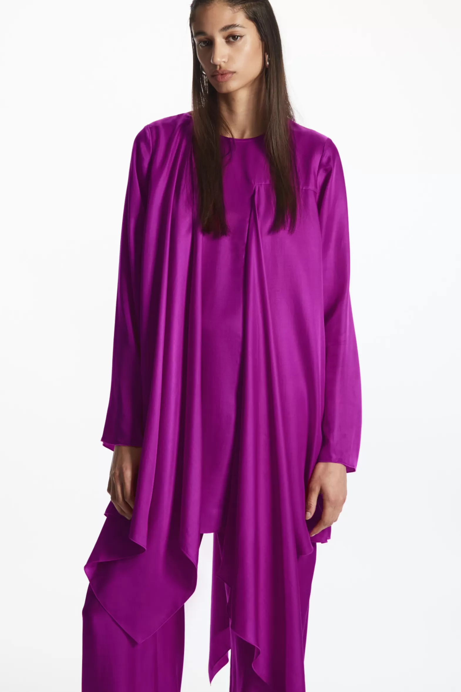 COS DRAPED TUNIC TOP