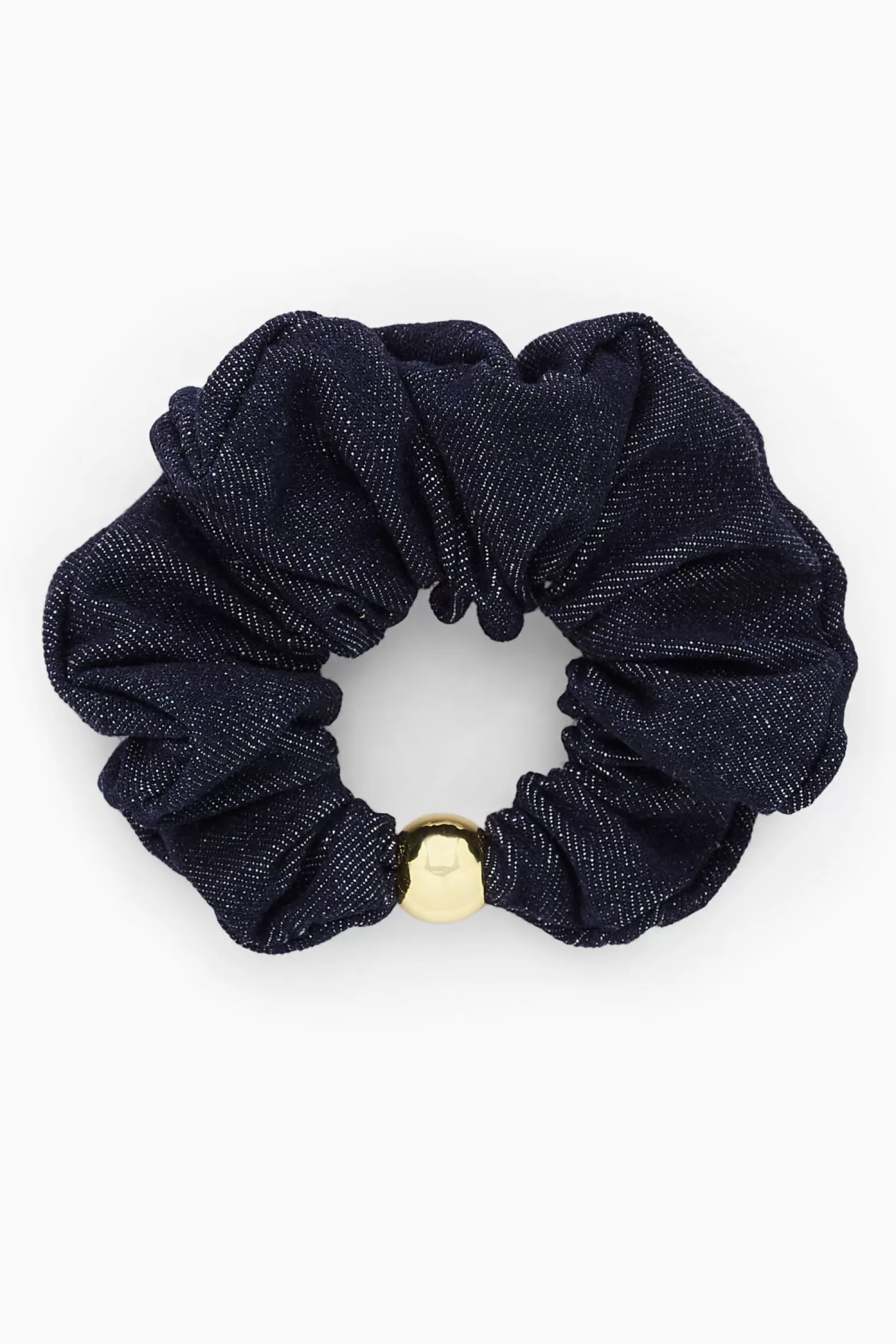 COS EMBELLISHED DENIM SCRUNCHIE