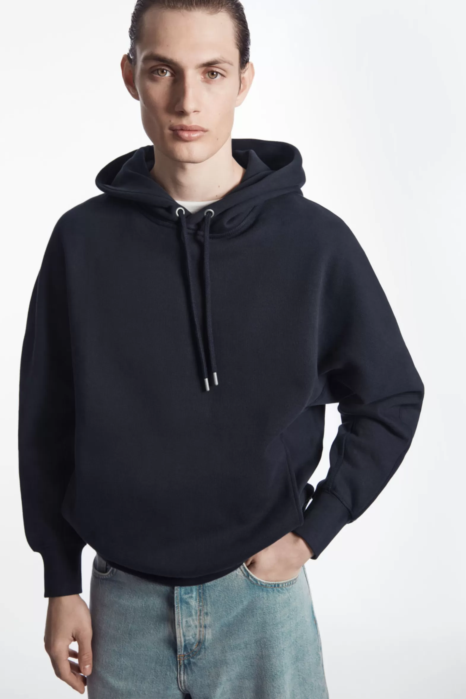 COS HEAVYWEIGHT PANELLED HOODIE