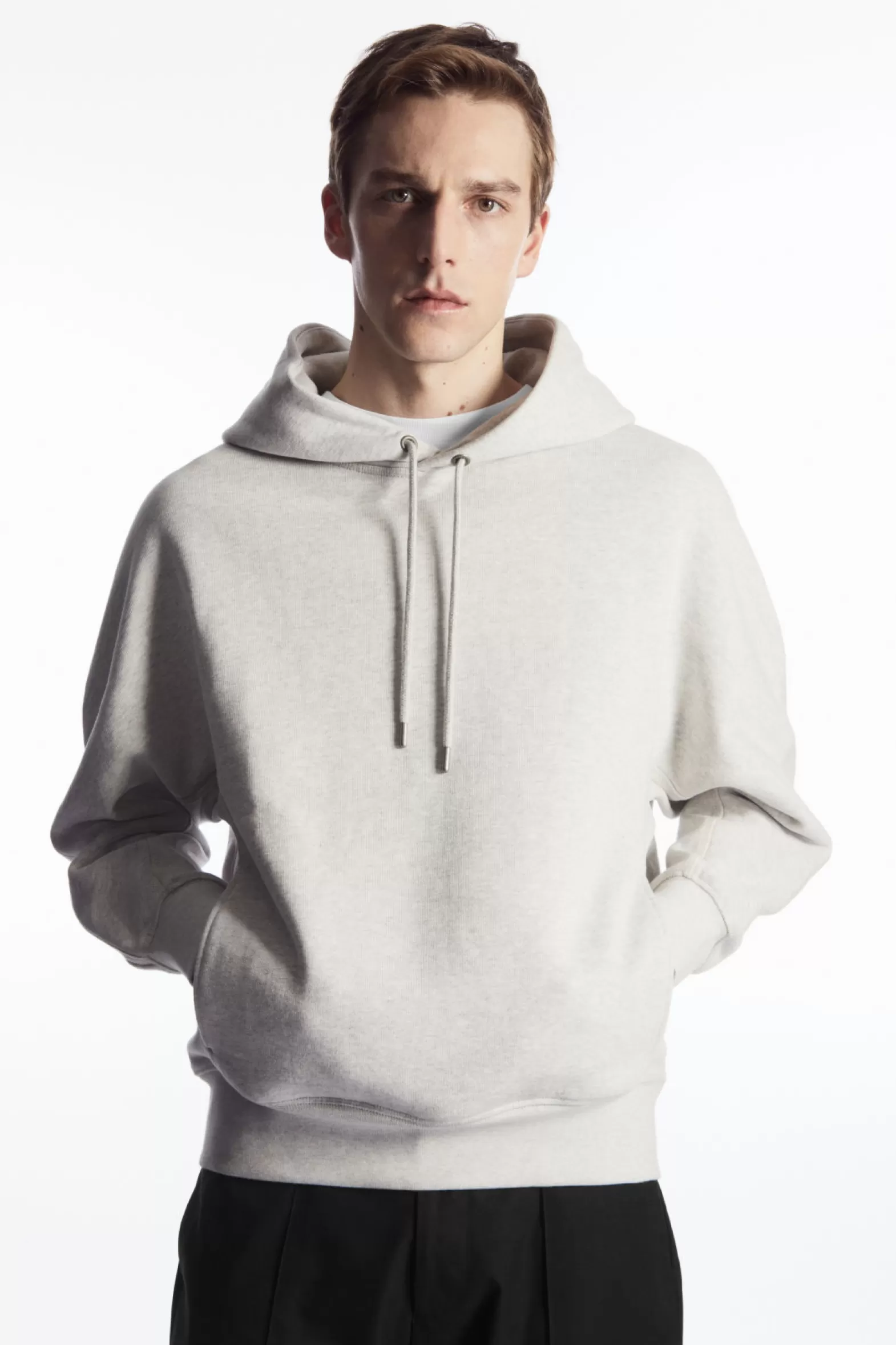 COS HEAVYWEIGHT PANELLED HOODIE