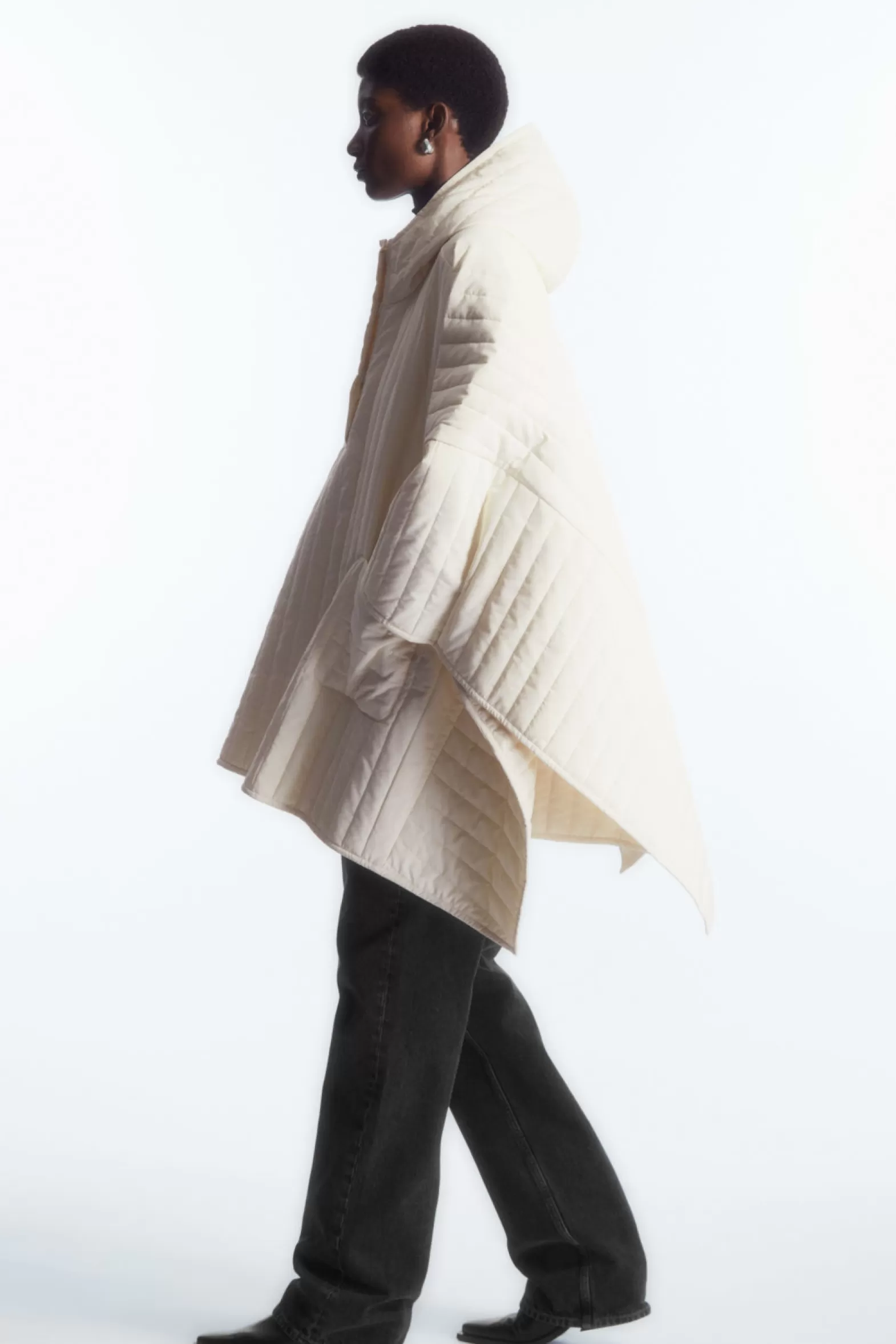 COS HOODED PADDED CAPE