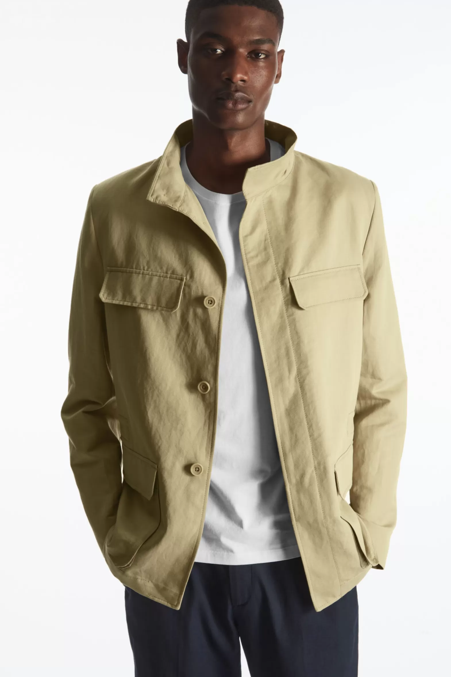 COS LINEN FIELD JACKET