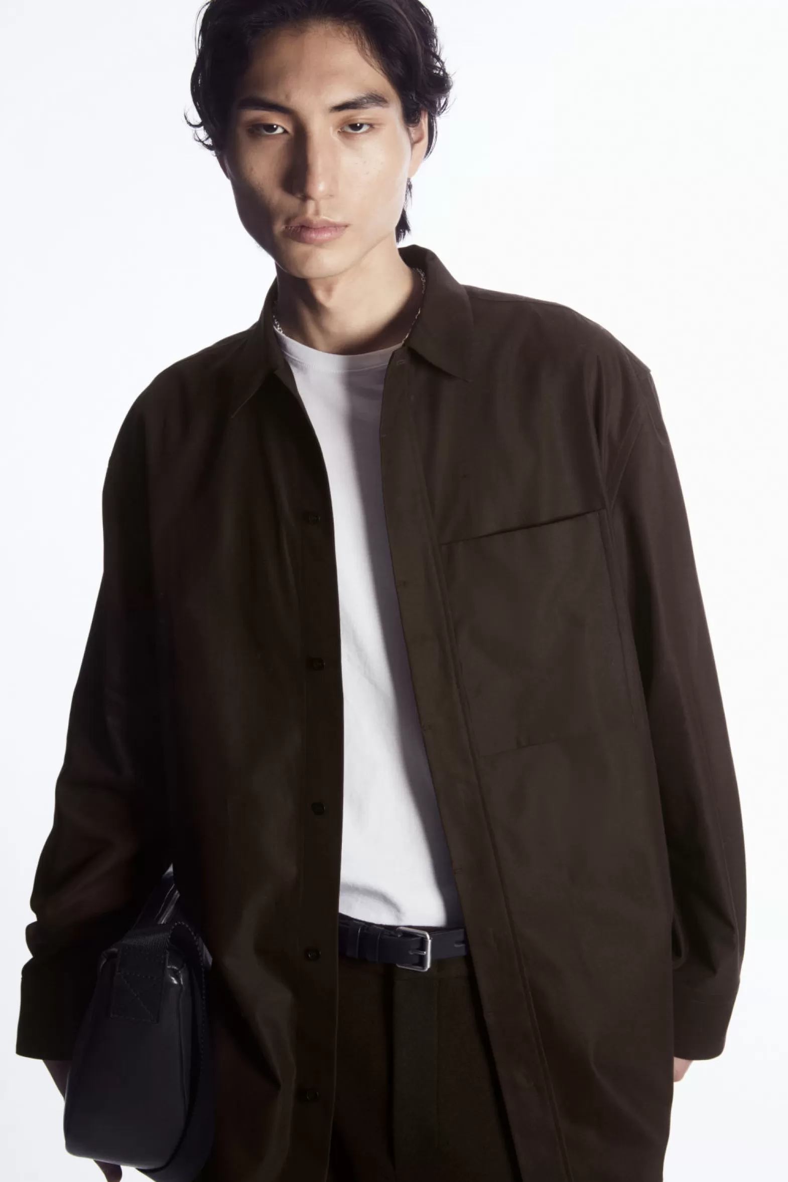 COS OVERSIZED COTTON-TWILL SHIRT