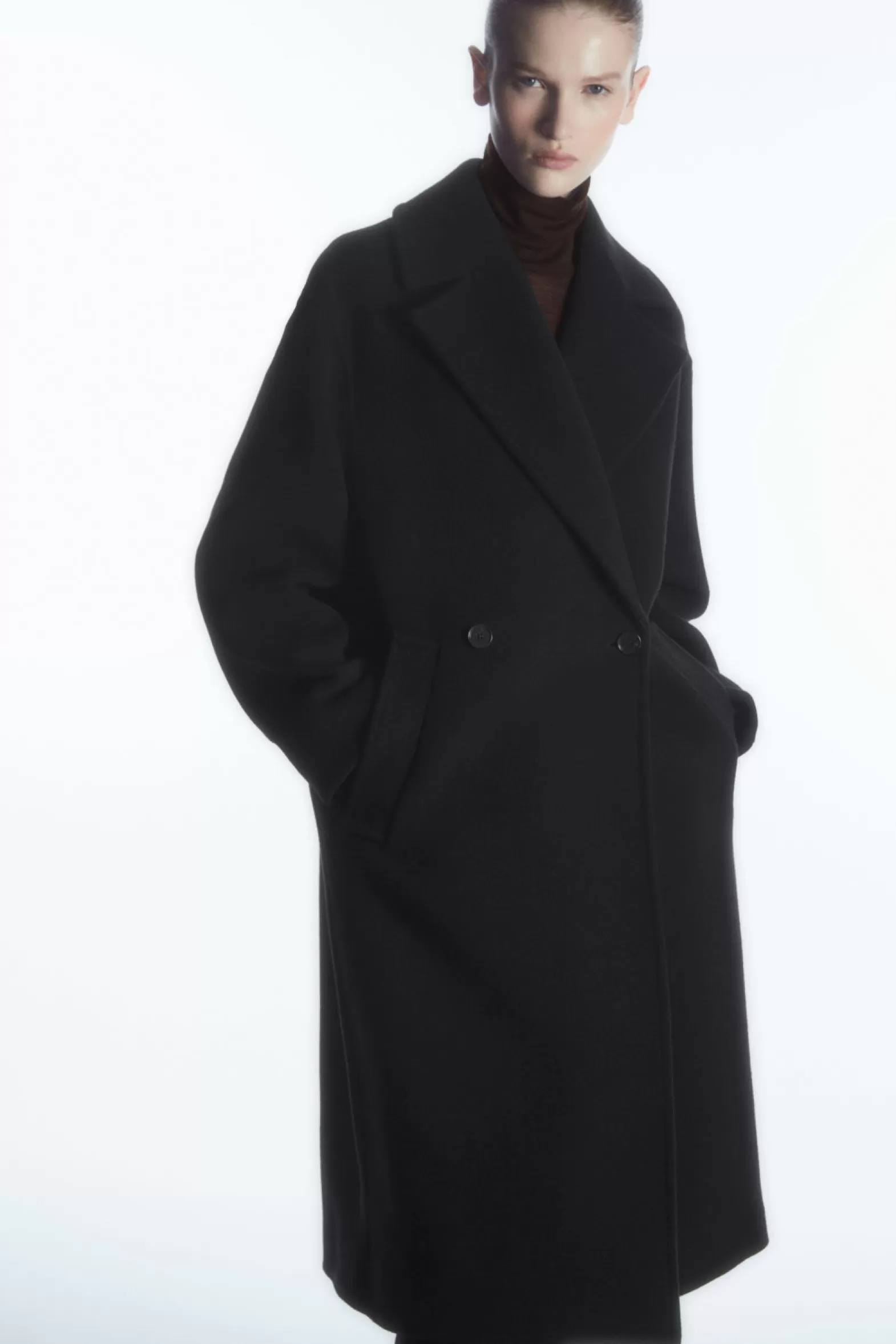 COS OVERSIZED DOUBLE-BREASTED WOOL COAT