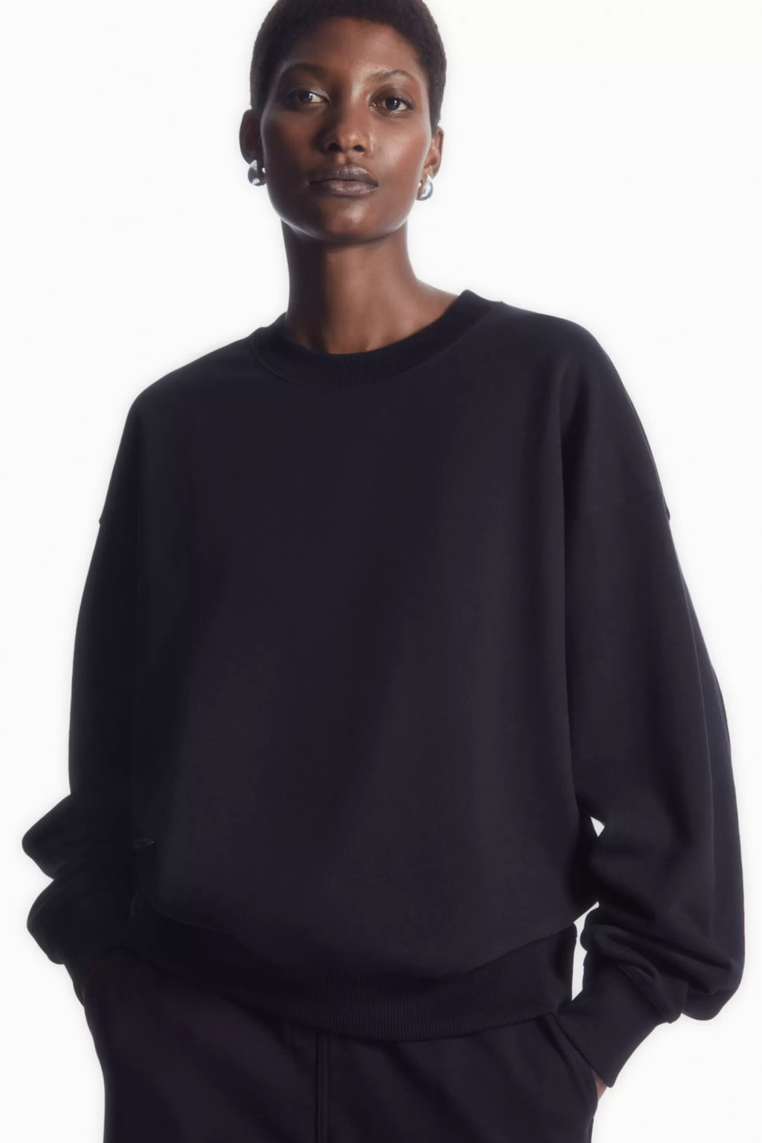 COS OVERSIZED JERSEY SWEATSHIRT