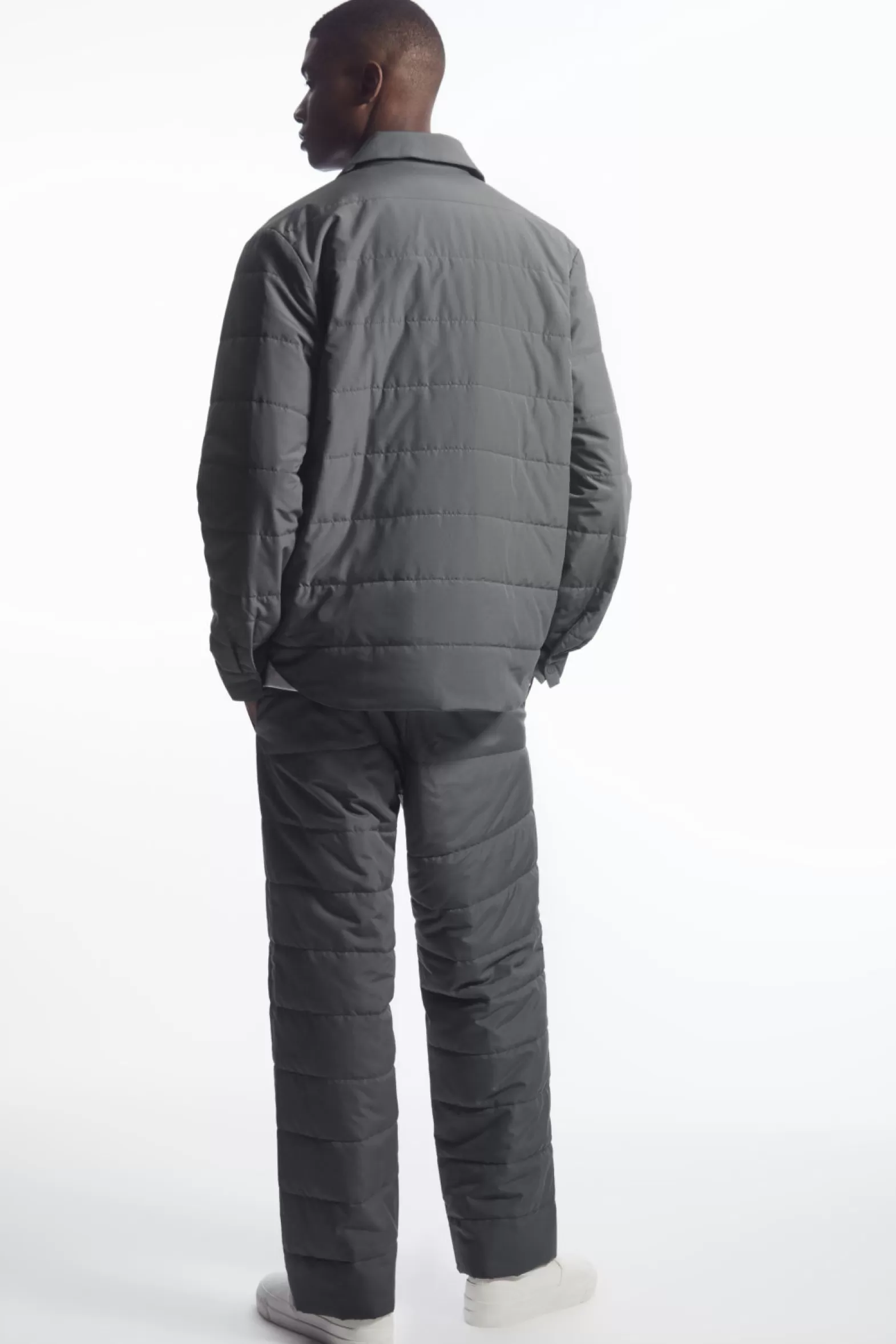 COS QUILTED PADDED TROUSERS