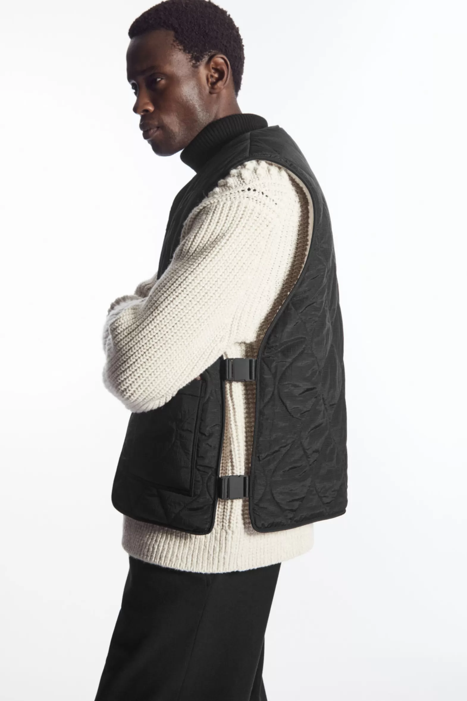 COS REVERSIBLE FLEECE-LINED UTILITY GILET