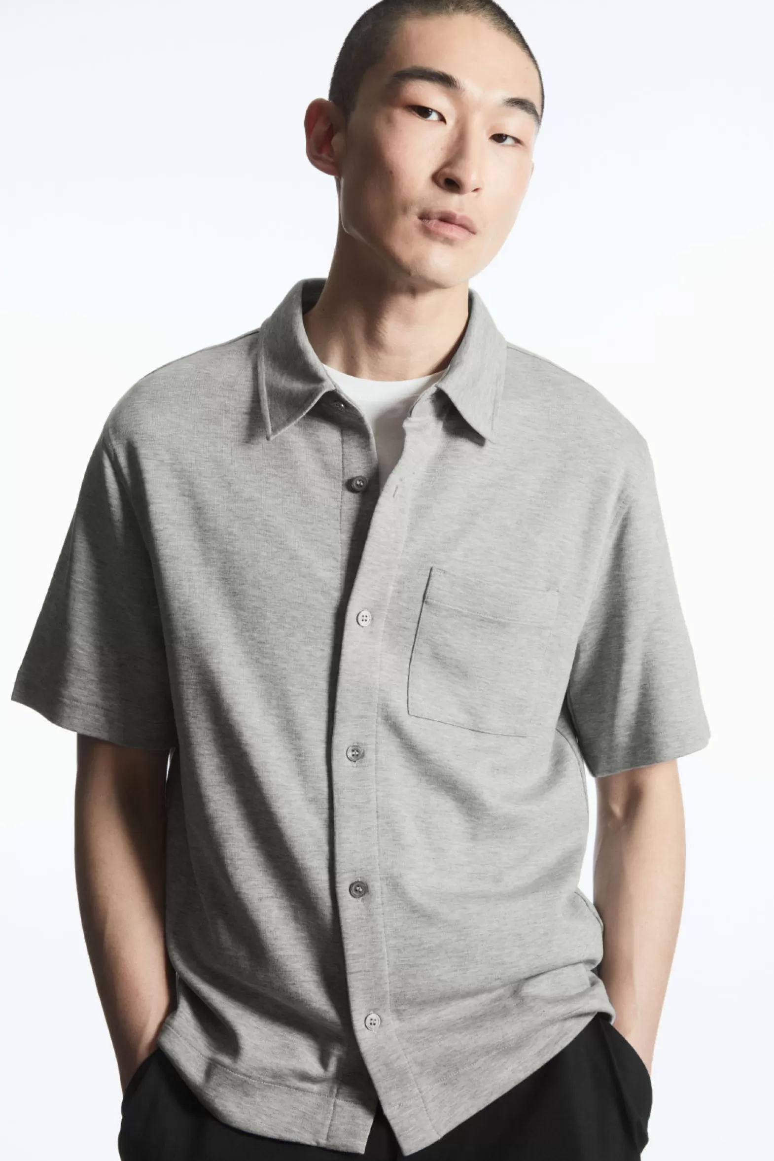 COS SHORT-SLEEVED JERSEY SHIRT