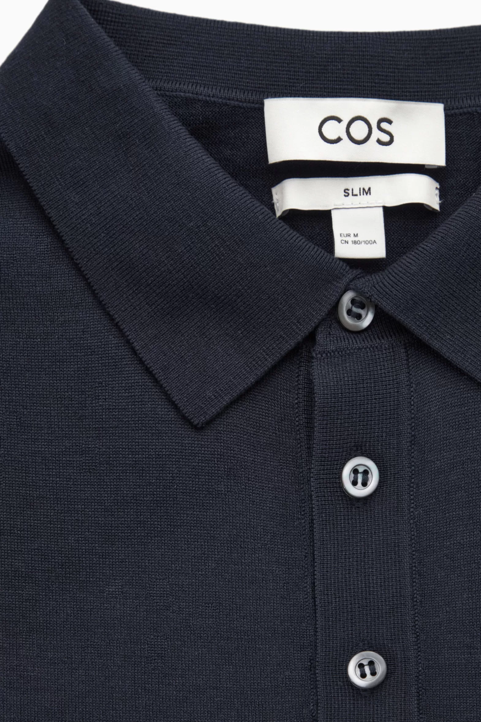 COS SILK-BLEND POLO SHIRT