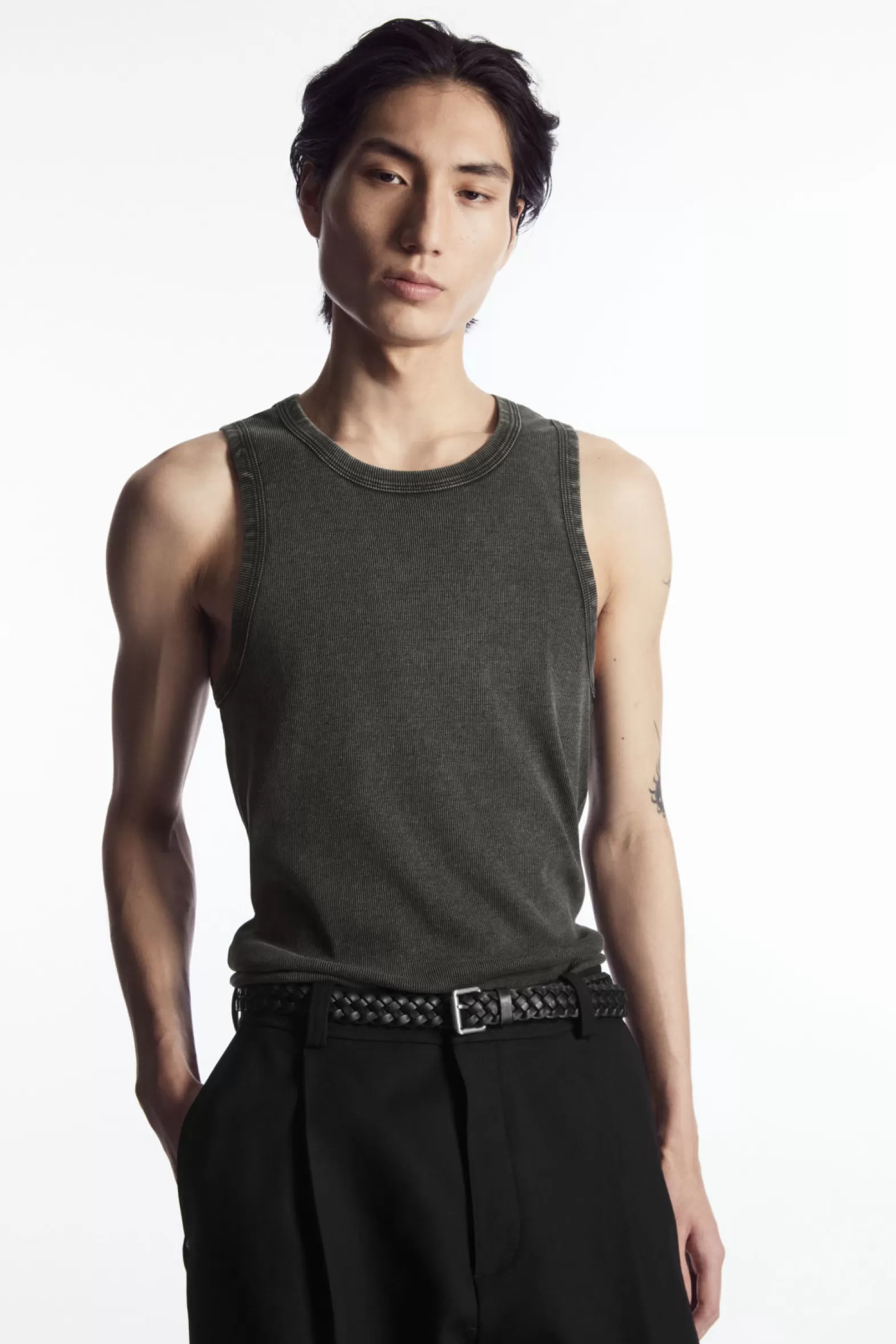 COS SLIM-FIT ACID-WASH TANK TOP