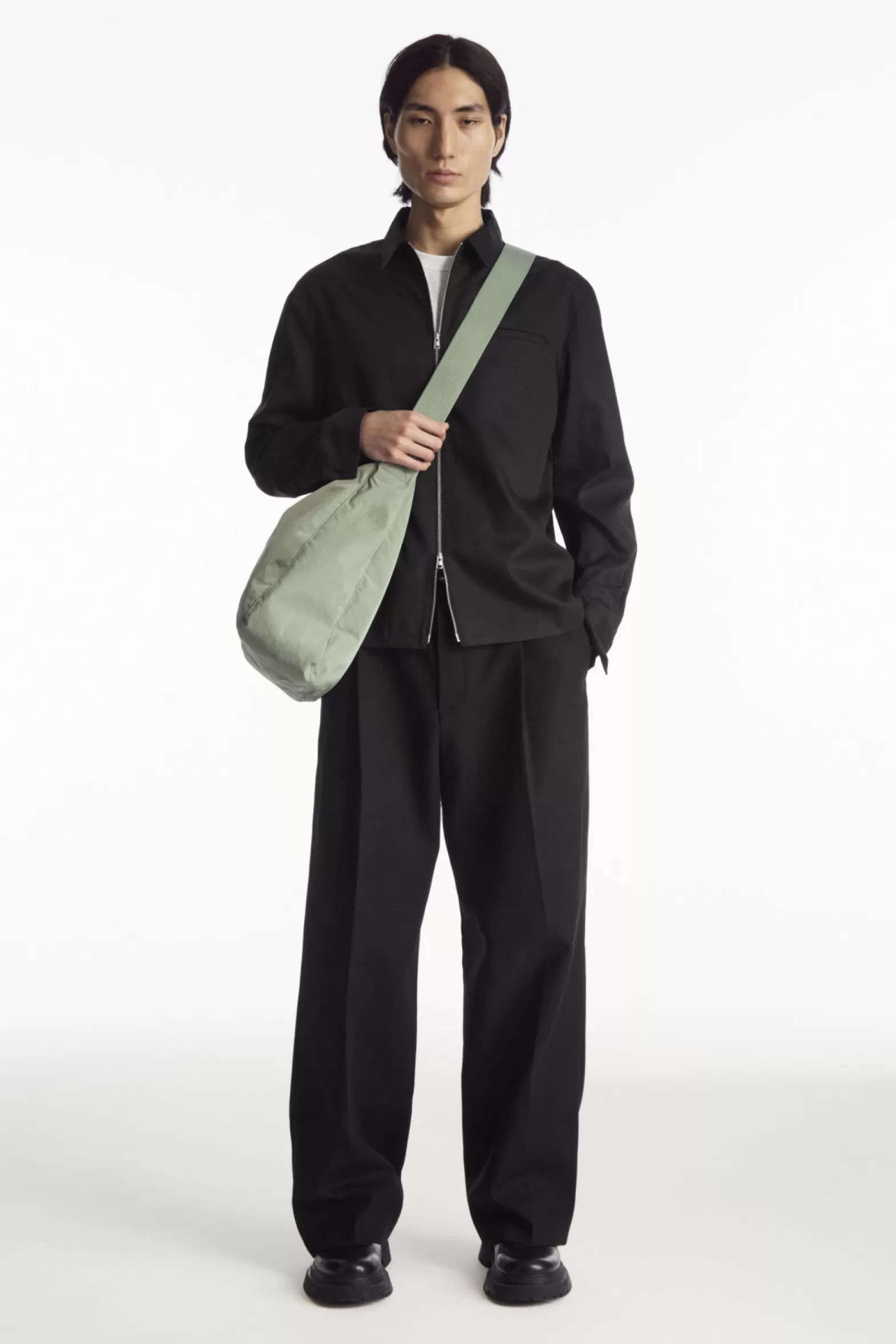 COS SLOUCHY NYLON MESSENGER BAG