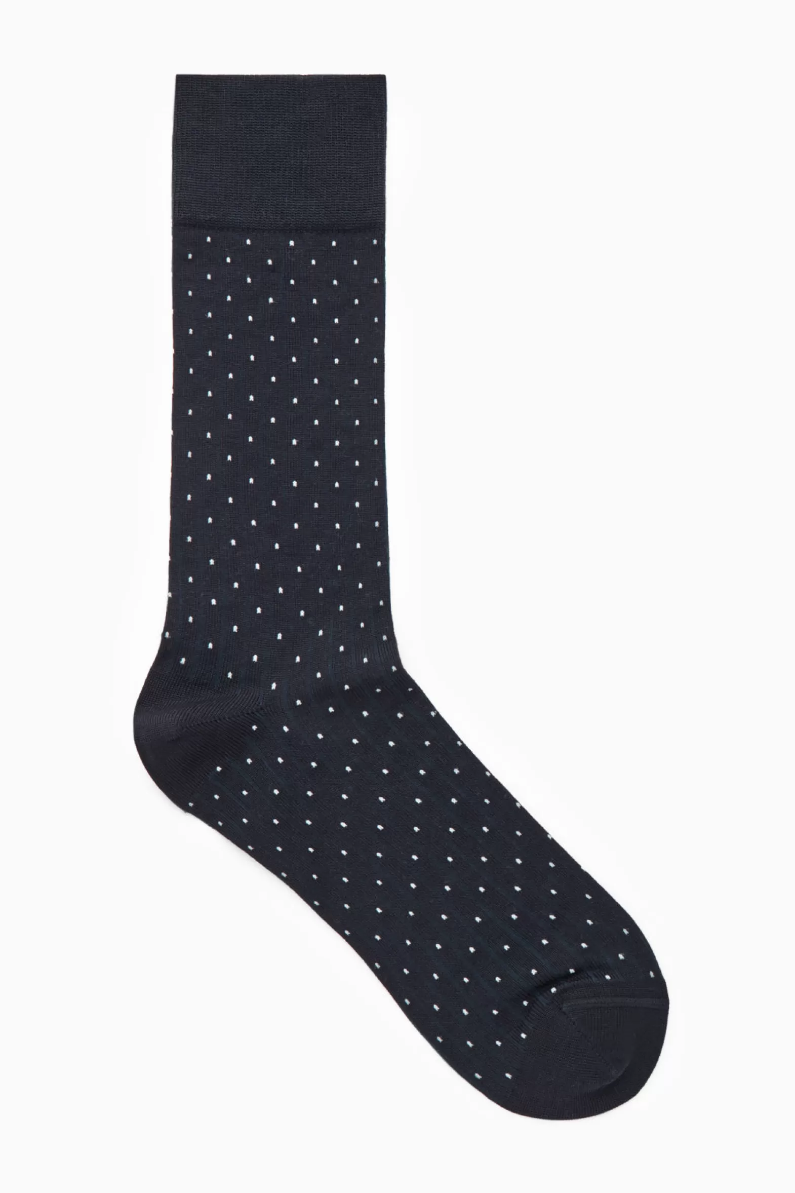 COS STRIPED PIN-DOT MERCERISED COTTON SOCKS