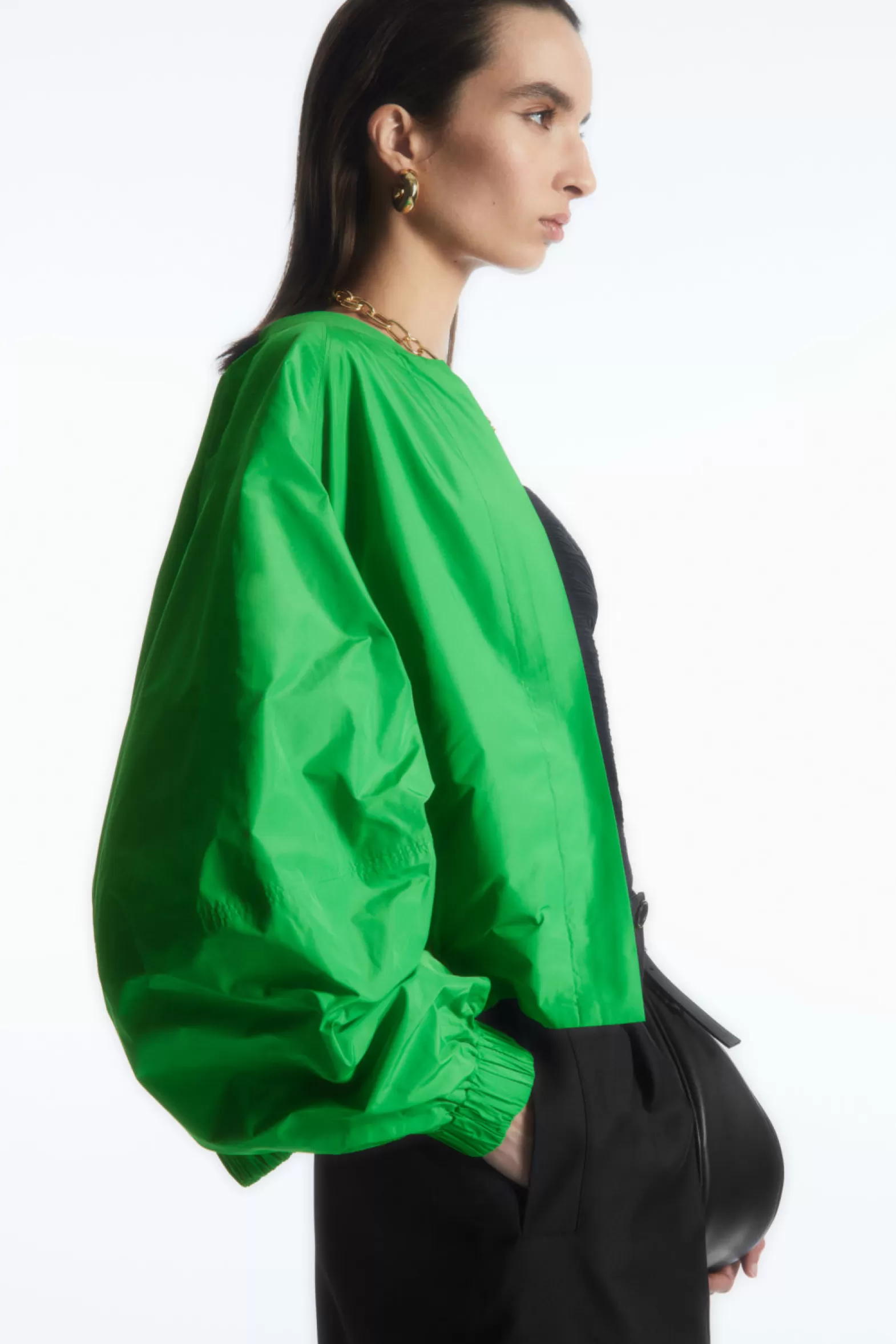 COS VOLUMINOUS CROPPED BOMBER JACKET