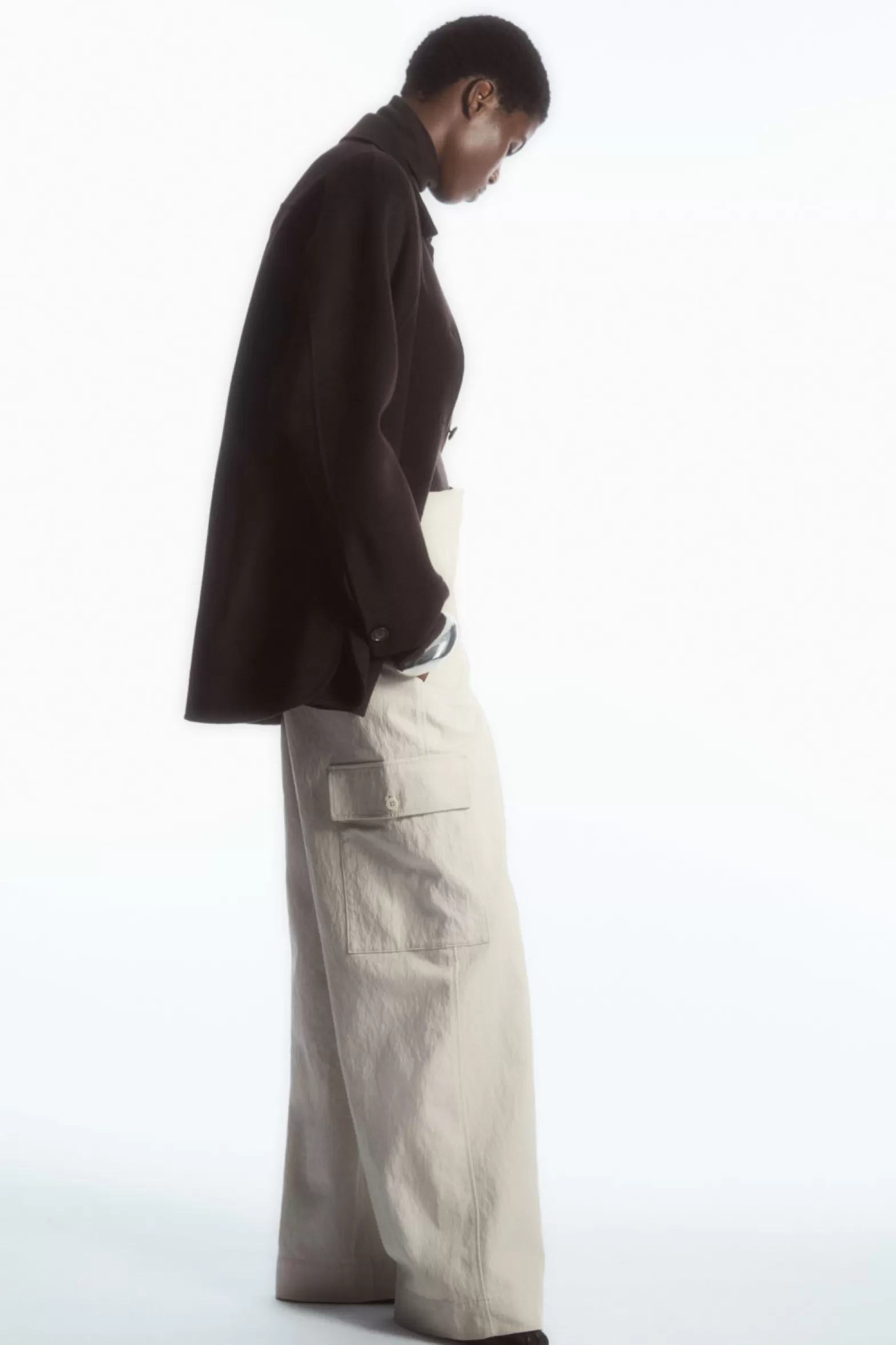 COS WIDE-LEG CARGO TROUSERS