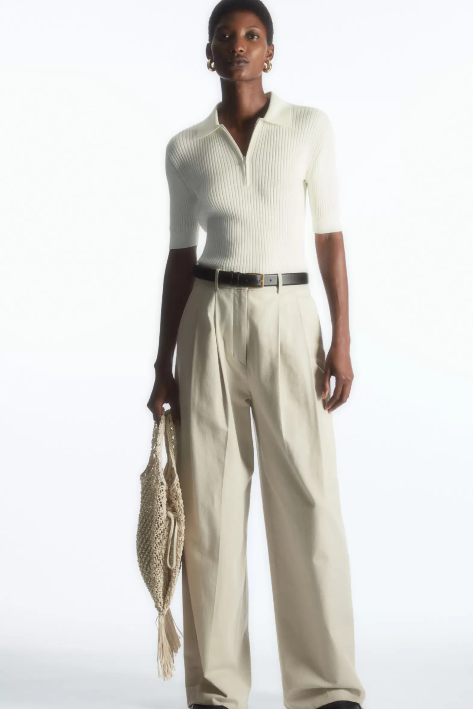 COS WIDE-LEG TAILORED TROUSERS