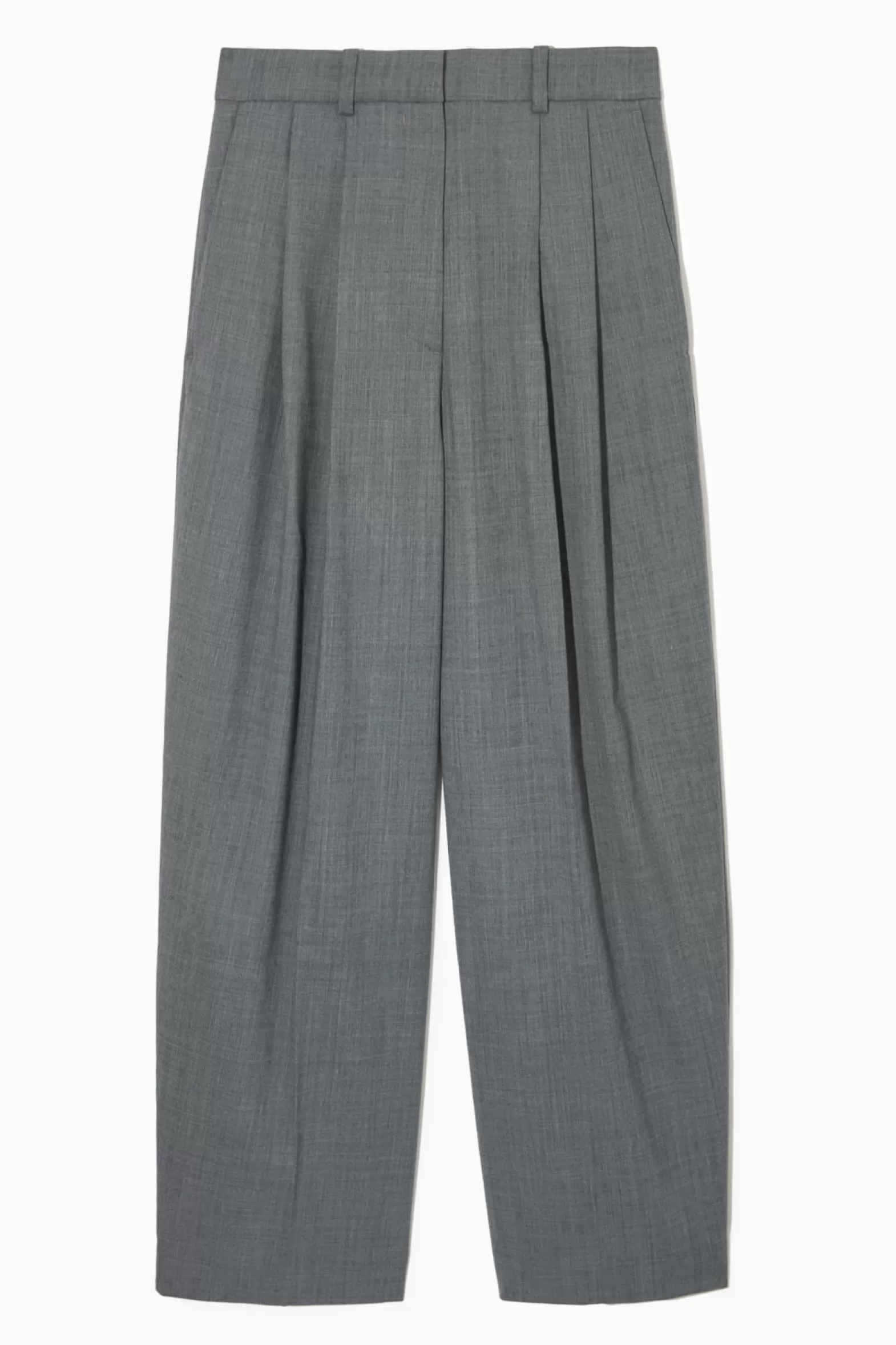 COS WIDE-LEG TAILORED WOOL-BLEND TROUSERS